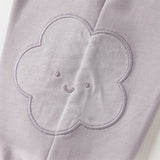 Dave&Bella Toddler Girls Purple Comfortable Stylish Cotton Drawstring Harem Pants