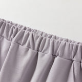 Dave&Bella Toddler Girls Purple Comfortable Stylish Cotton Drawstring Harem Pants