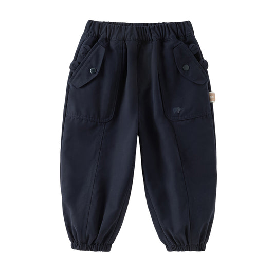 Dave&Bella Girls Autumn Drawstring Loose Casual Long Cargo Pants