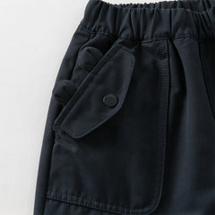 Dave&Bella Girls Autumn Drawstring Loose Casual Long Cargo Pants