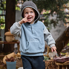Dave&Bella Girls/Boys Autumn Casual Fleece Hooded Long Sleeve Sweatshirt Top