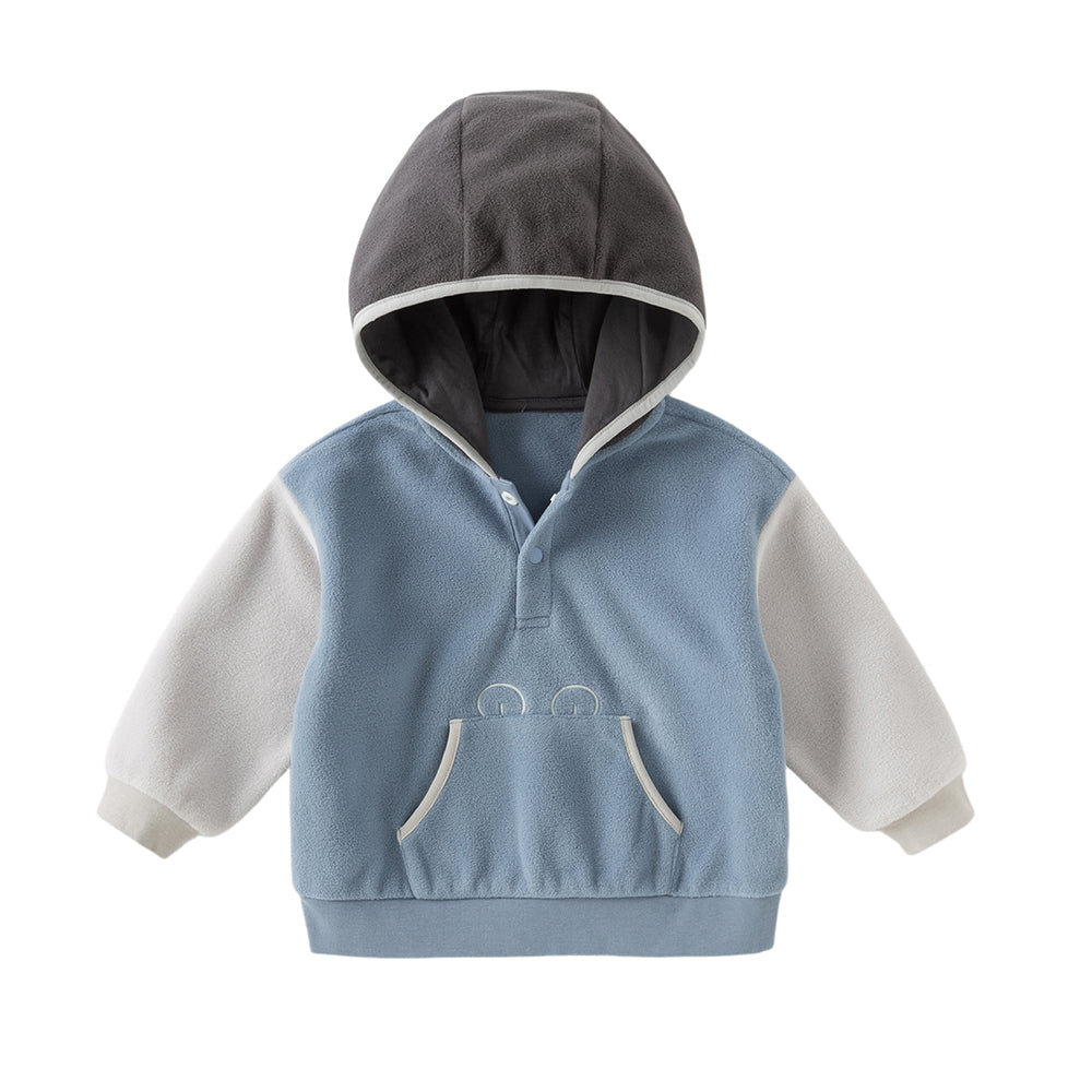 Dave&Bella Toddler Girls/Boys Casual Fleece Hooded Long Sleeve Sweatshirts