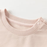 Dave&Bella Toddler Girls Grey Pink Sweatshirt Pants Sports Suits