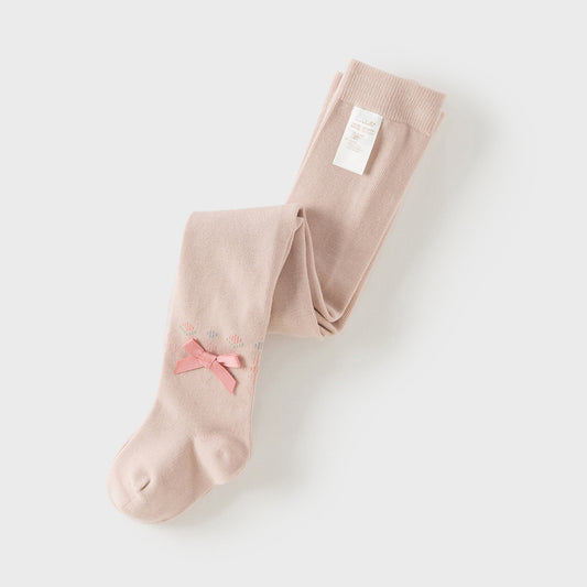 Dave&Bella Kids Girls Autumn Sweet Pink Peplum Thin Footed Tights Leggings