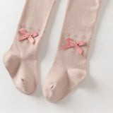 Dave&Bella Kids Girls Sweet Pink Lightweight Thin Footed Tights Leggings