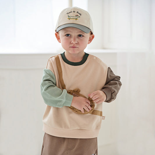 Dave&Bella Girls/Boys Autumn Cotton Grey/Purple Pink Baseball Cap Hat
