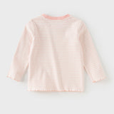 Dave&Bella Toddler Girls/Boys Cotton Casual Striped T-Shirts