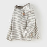 Dave&Bella Toddler Girls/Boys Cotton Casual Striped T-Shirts