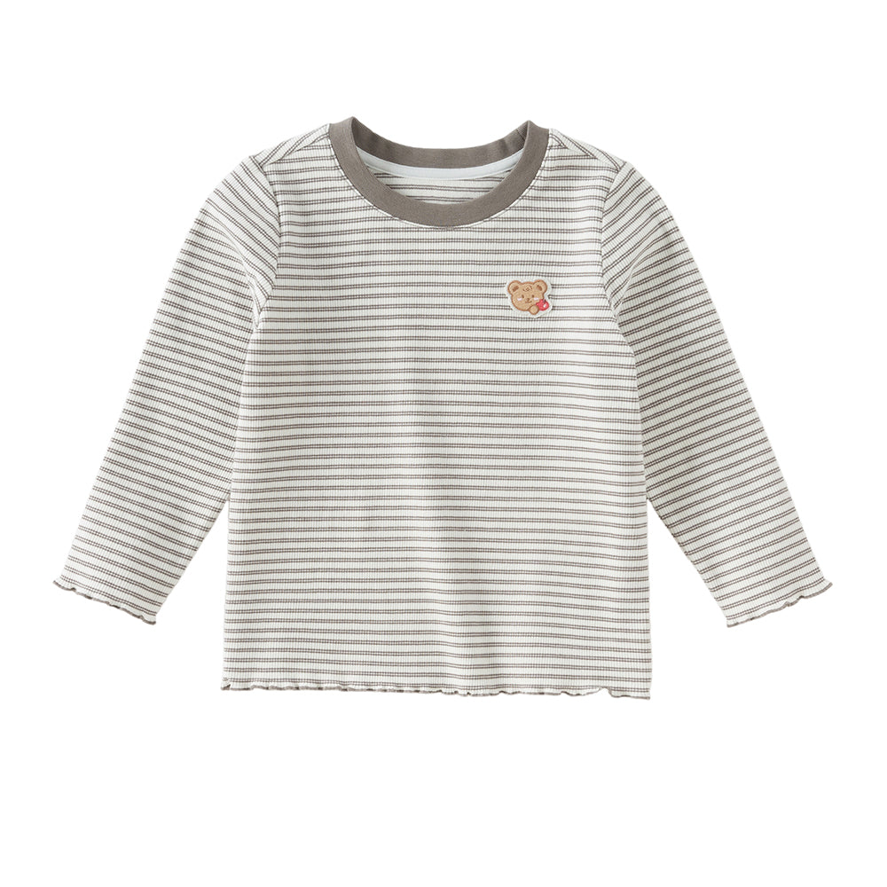 Dave&Bella Toddler Girls/Boys Autumn Cotton Casual Striped T-Shirts Top