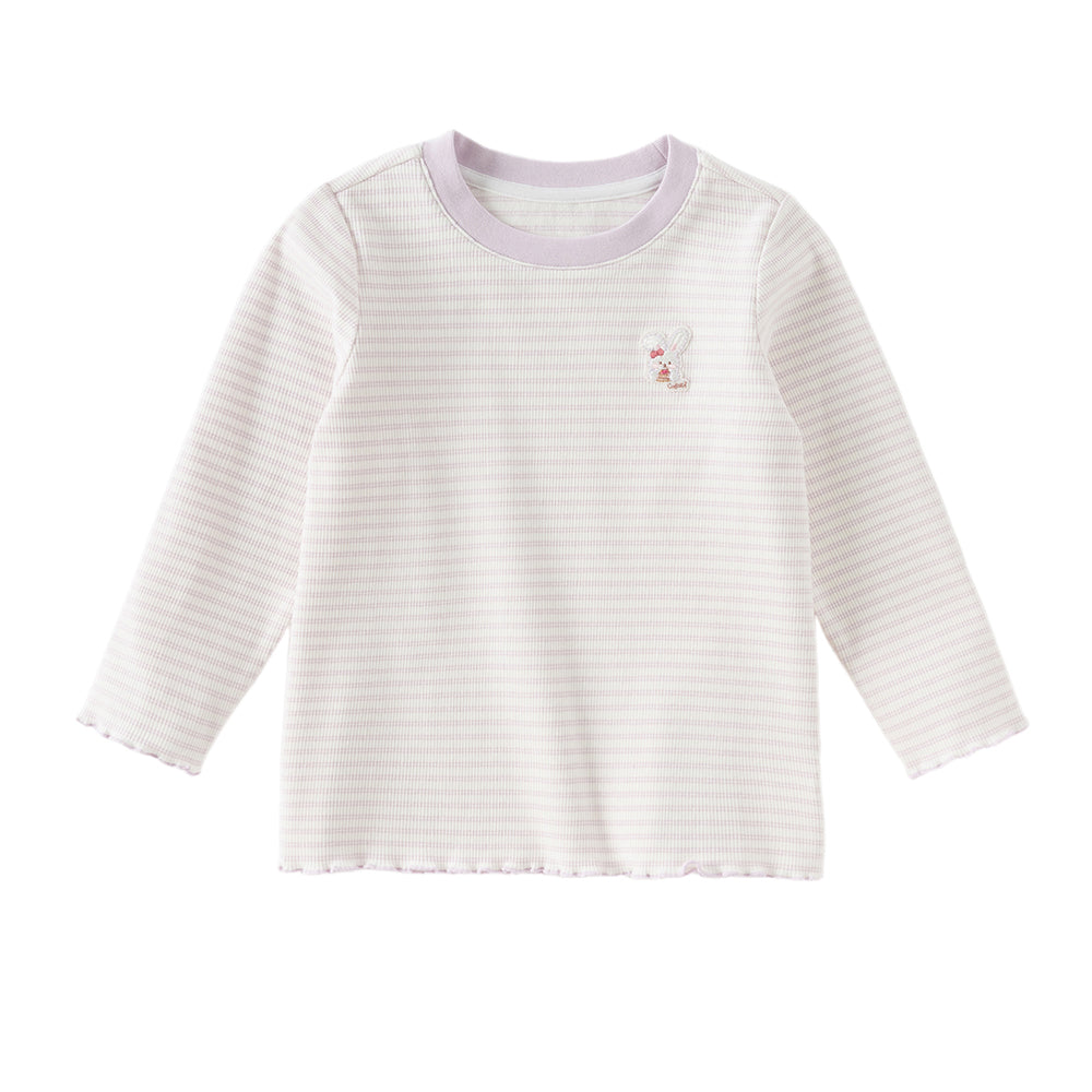Dave&Bella Toddler Girls/Boys Cotton Casual Striped T-Shirts