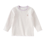 Dave&Bella Toddler Girls/Boys Cotton Casual Striped T-Shirts