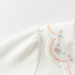 Dave&Bella Girls Autumn Cotton Casual Neckline Embroidered Shirt Blouse
