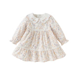 Dave&Bella Toddler Girls Sweet Cotton Floral Print Party Dress