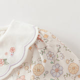 Dave&Bella Toddler Girls Sweet Cotton Floral Print Party Dress