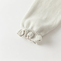 Dave&Bella Toddler Girls Autumn Light Grey Cat Print Cute Knit Sweater Mesh Party Dress