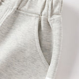 Dave&Bella Toddler Girls Fashion Silver Grey Casual Loose Knit Pants