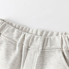 Dave&Bella Toddler Girls Winter Fashion Silver Grey Casual Loose Knit Pants