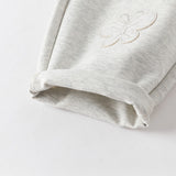 Dave&Bella Toddler Girls Fashion Silver Grey Casual Loose Knit Pants