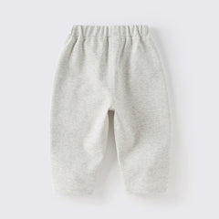 Dave&Bella Toddler Girls Winter Fashion Silver Grey Casual Loose Knit Pants