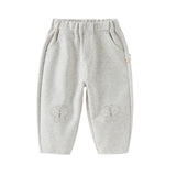 Dave&Bella Toddler Girls Fashion Silver Grey Casual Loose Knit Pants
