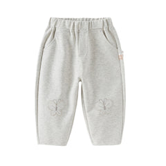 Dave&Bella Toddler Girls Winter Fashion Silver Grey Casual Loose Knit Pants
