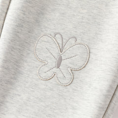 Dave&Bella Toddler Girls Winter Fashion Silver Grey Casual Loose Knit Pants