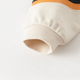 Dave&Bella Toddler Boys Beige Hooded Sweatshirts Tops