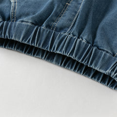 Dave&Bella Boys Autumn Toddler Denim Loose Casula Jeans Pants
