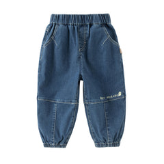 Dave&Bella Boys Autumn Toddler Denim Loose Casula Jeans Pants
