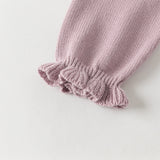 Dave&Bella Toddler Girls Noble Purple Embroidery Sweater Mesh Princess Dress