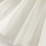 Dave&Bella Girls Autumn Sweet Beige Mesh Flower Embroidery Princess Dress (Copy)-1