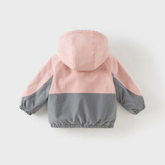 Dave&Bella Girls/Boys Autumn Outdoor Hooded Windbreaker Coat