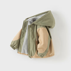 Dave&Bella Girls/Boys Autumn Outdoor Hooded Windbreaker Coat