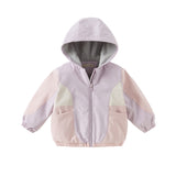 Dave&Bella Girls/Boys Toddler Outdoor Hooded Windbreaker Coat
