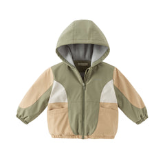 Dave&Bella Girls/Boys Autumn Outdoor Hooded Windbreaker Coat