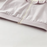 Dave&Bella Toddler Girls Purple Coat Grey Pants Suits