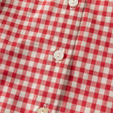 Dave&Bella Toddler Girls Cotton Red White Plaid Long Sleeve Shirt Top -1