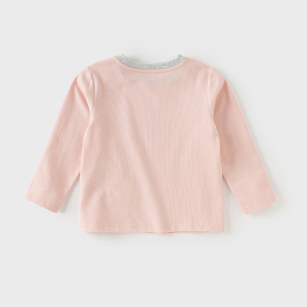 Dave&Bella Girls/Boys Toddler Antimicrobial Print T-Shirt Tops