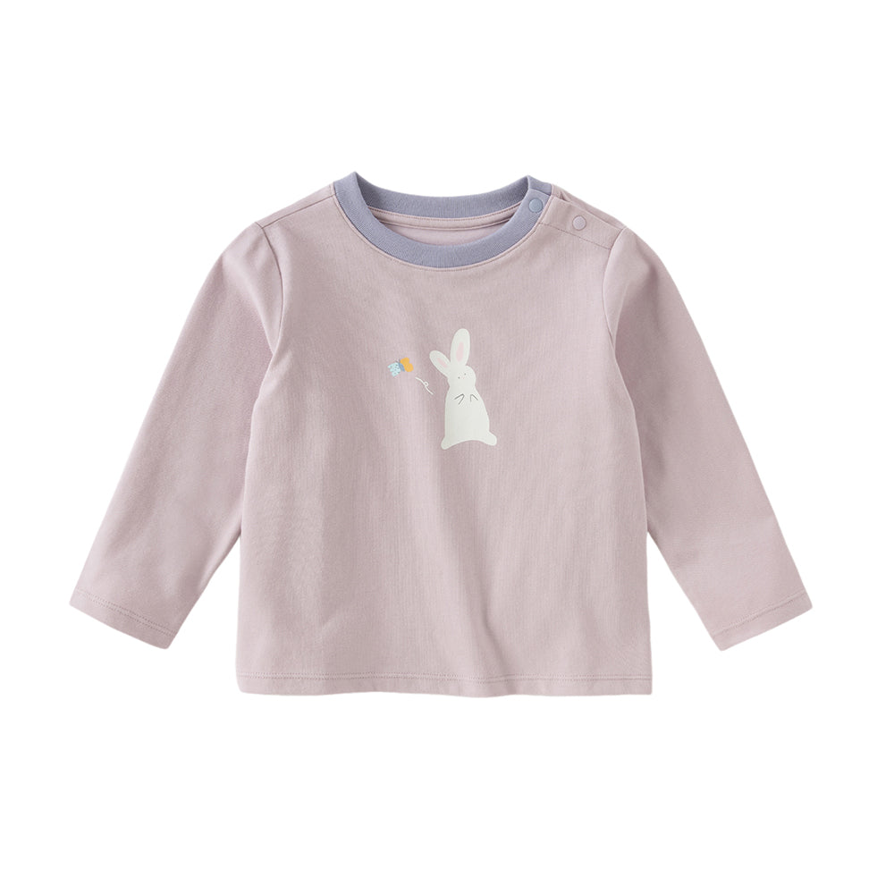 Dave&Bella Girls/Boys Toddler Antimicrobial Print T-Shirt Tops
