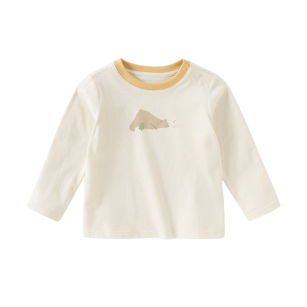 Dave&Bella Girls/Boys Toddler Antimicrobial Print T-Shirt Tops