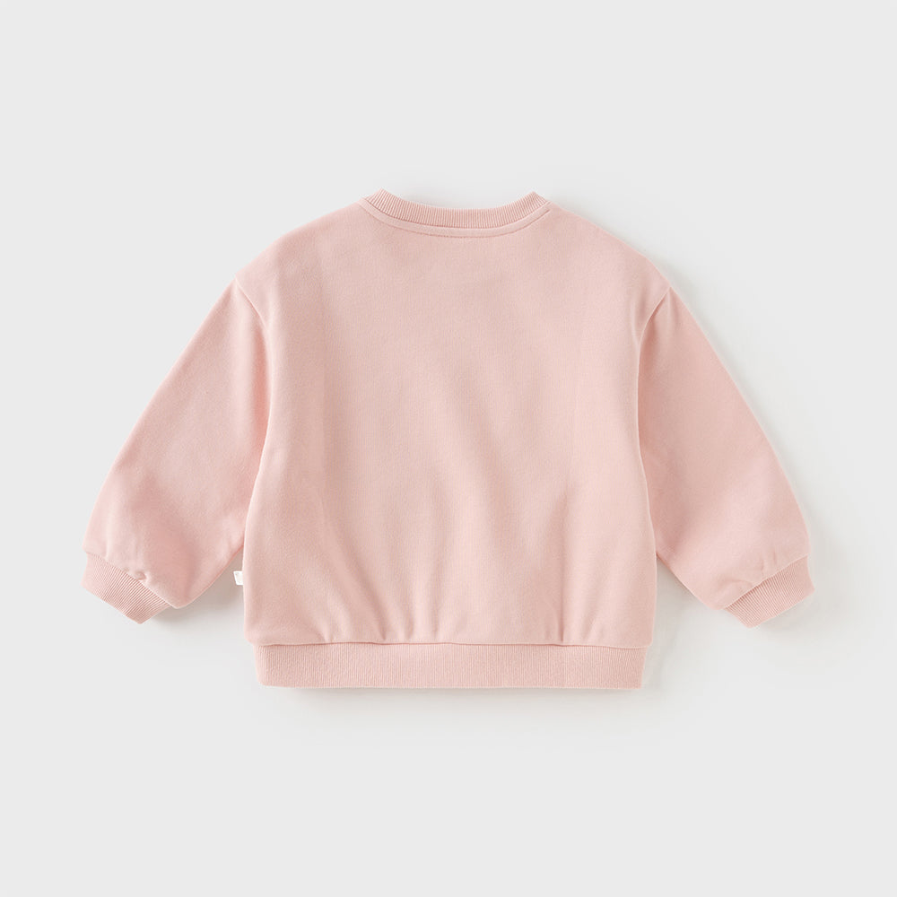 Dave&Bella Toddler Girls Sweet Cotton Loose Pullover Sweatshirts