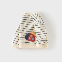 Dave&Bella Girls Autumn Sweet Cotton Loose Sweatshirt Pullover Top