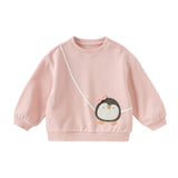 Dave&Bella Toddler Girls Sweet Cotton Loose Pullover Sweatshirts