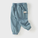 Dave&Bella Toddler Girls Light Blue Loose Jeans Pants