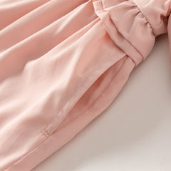 Dave&Bella Girls Autumn Adorable Pink Cartoon Rabbit Long Sleeve Hooded Coat