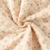 Dave&Bella Baby Girls Orange Floral Indoor Warm One-piece Crawling Romper Suit