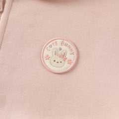 Dave&Bella Girls Autumn Sweet Pink Cotton Pink Coat Long Pant Outfit Sets
