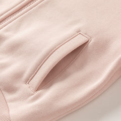 Dave&Bella Girls Autumn Sweet Pink Cotton Pink Coat Long Pant Outfit Sets