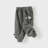 Dave&Bella Girls Toddler Cotton Outdoor Cute Drawstring Pants