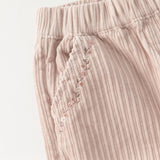 Dave&Bella Toddler Girls Cotton Lightweight Lace Cotton Straight Leg Pants